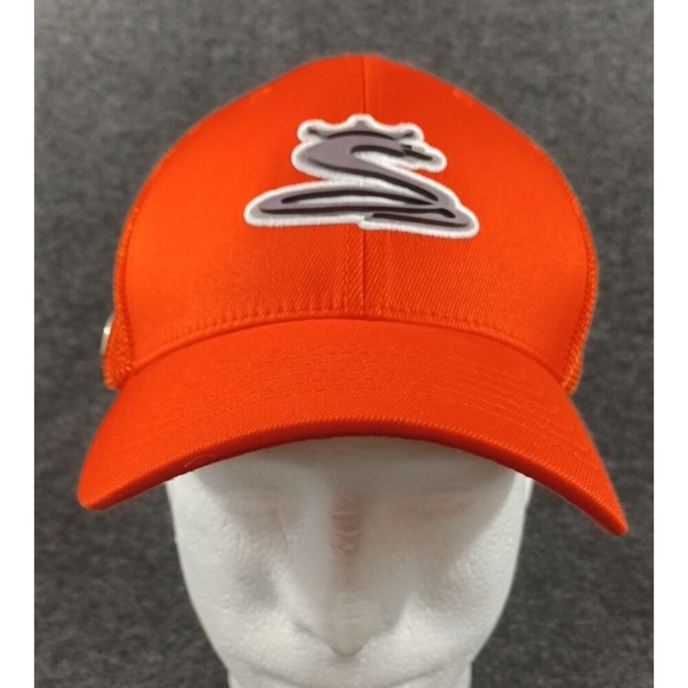 Cobra Golf Tour Snake Mesh Hat Cap FlexFit L/XL Vibrant Orange New No Tag